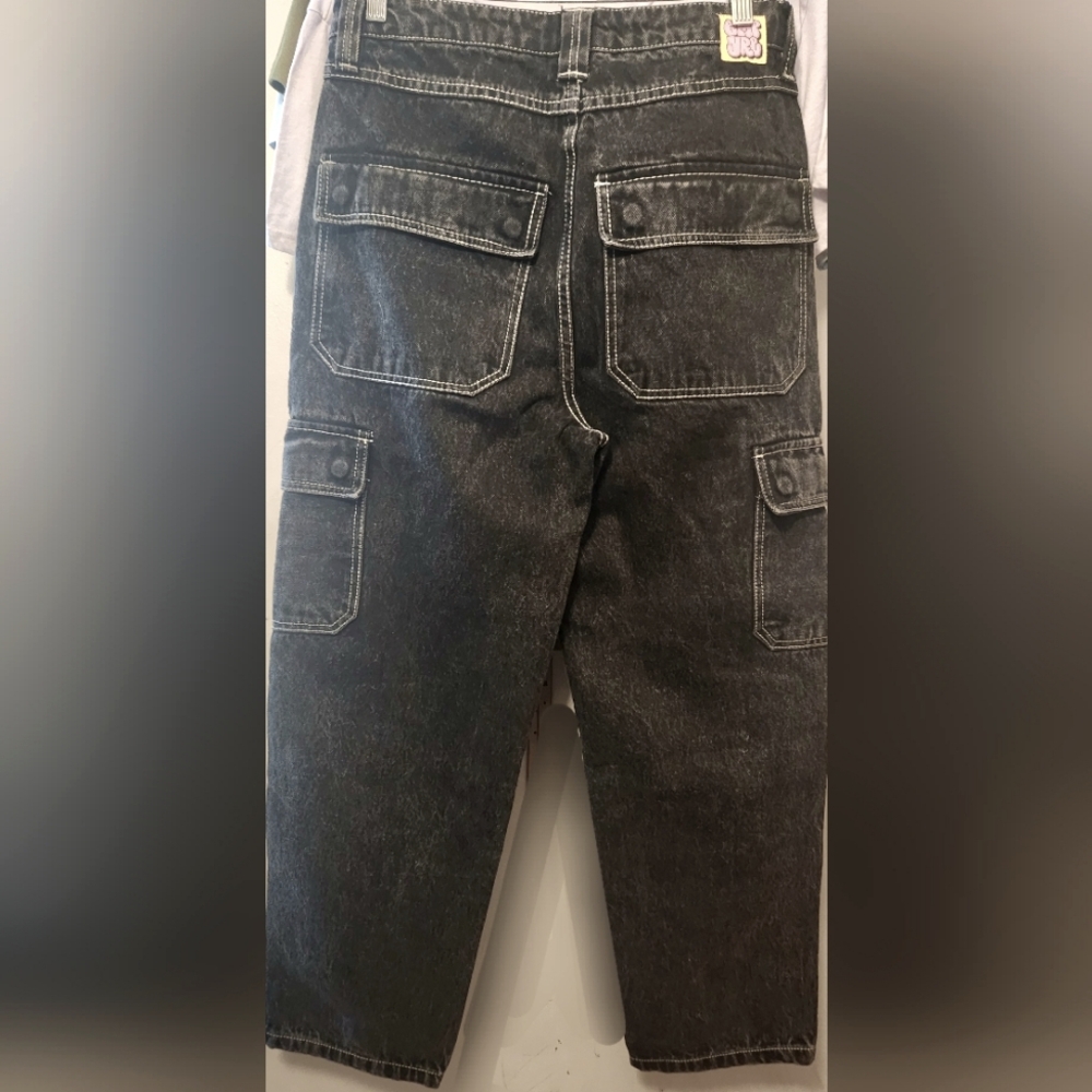 Mens Empyre Black Cargo Pants Size 28